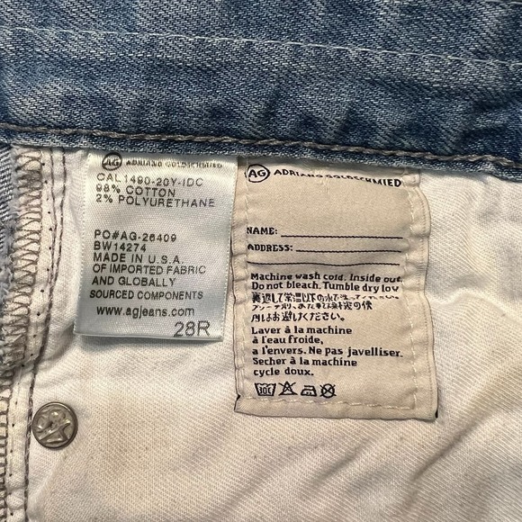 AG Nikki relaxed skinny distressed jeans 28 - Picture 6 of 11